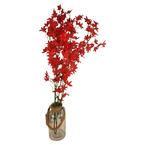Artificial Red Floral Stems Filler Flowers - 2 Stems 42" Tall - DIY Decor & Craf - Picture 12 of 12